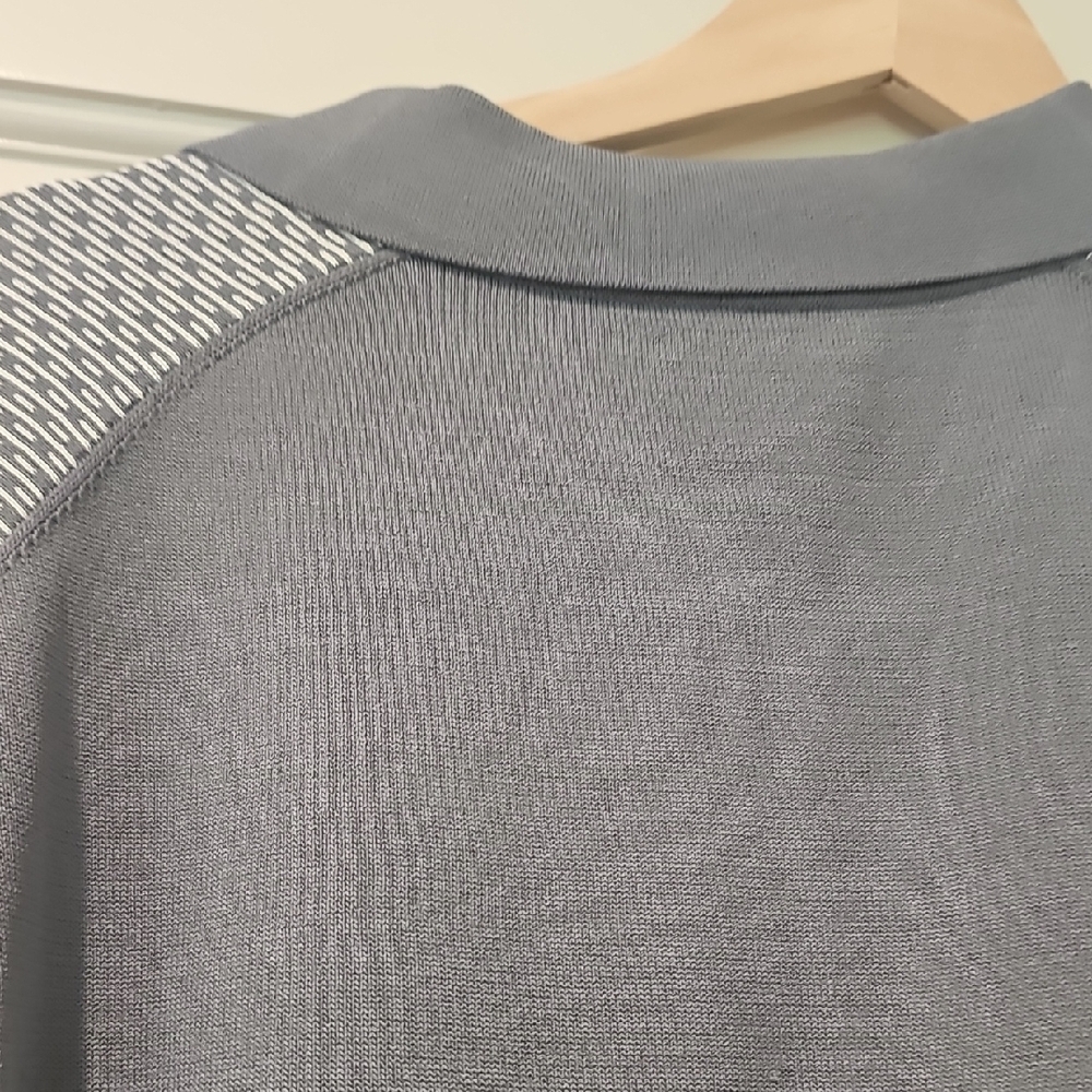 Reiss Textured Gray Polo Shirt - Picture 7 of 9